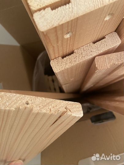 Стеллаж деревянный напольный 2020х630х370мм