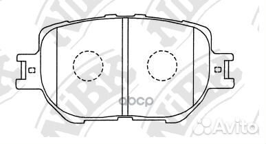 Колодки тормозные дисковые pn1550 NiBK