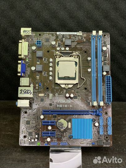 Материнская плата asus H61M-K 1155