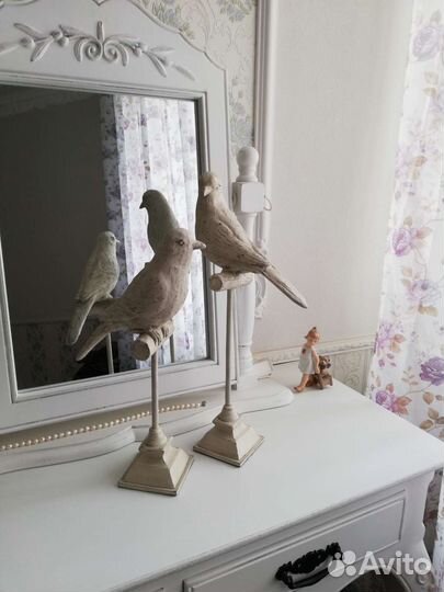 Декор, Птицы полистоун(пара ) 41см и 34 см