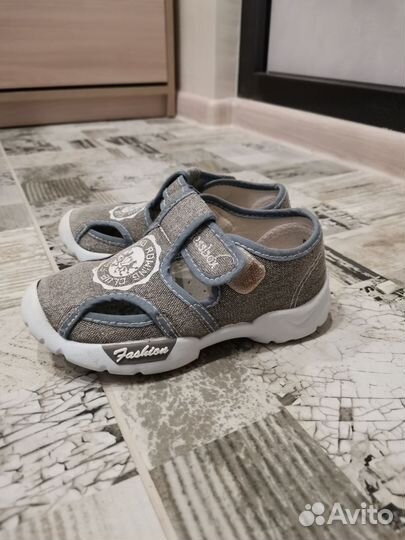 Текстильные мокасины