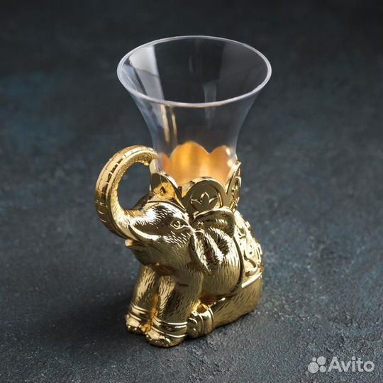 Набор ложек на подставке 'Слон', 8x4x16 см, ложки