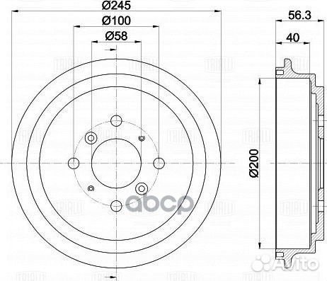 Барабан тормозной suzuki liana 01- tf211307