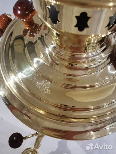 Старинный дровяной самовар для чаепитий Luxe