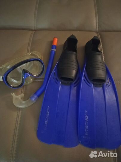 Комплект для плаванья ласты, маска, трубка детский