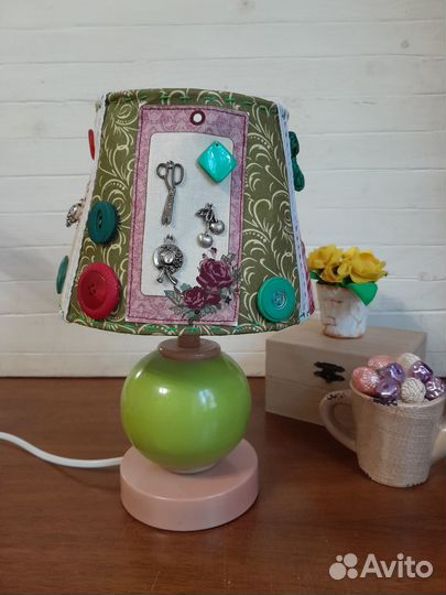 Настольная лампа ручной работы