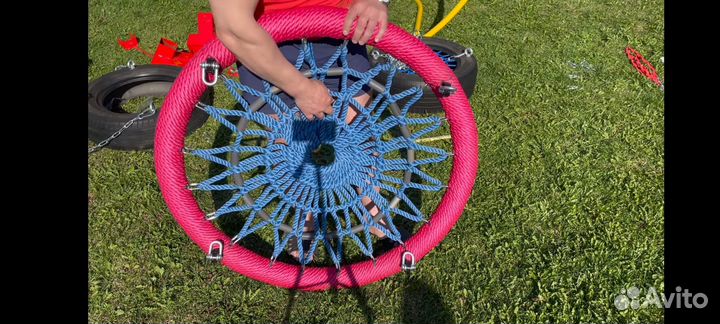 Подвесные качели гнездо