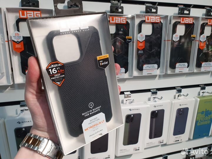 Чехол UAG Metropolis LT Kevlar Black Оригинал