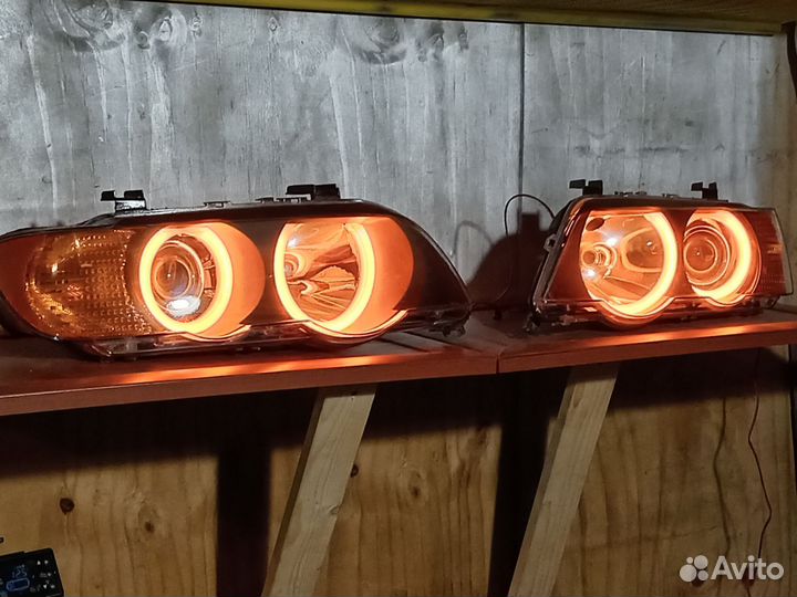 Фары бмв Х5 Дорест Hella