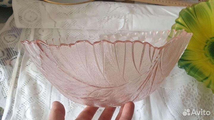 Вазы из цветного стекла СССР