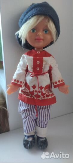 Кукла немецкая ГДР яркая блондинка