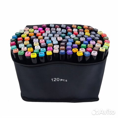Набор маркеров для скетчинга в сумке 120 цветов