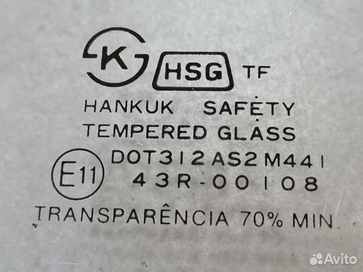 Стекло передней левой двери Daewoo Nexia