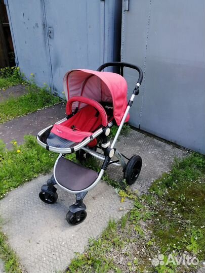 Коляска 2в1 б/у toyiba красная