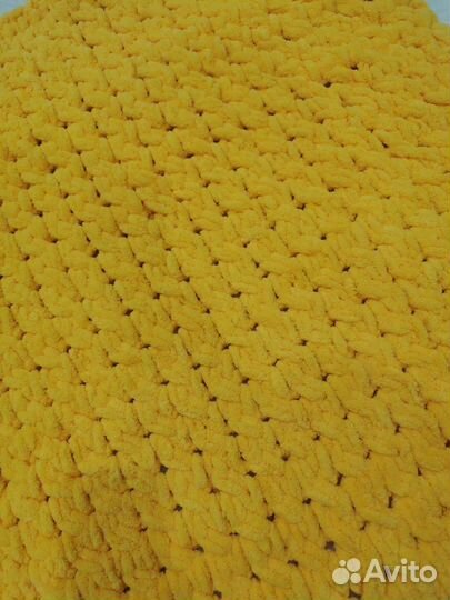 Плед детский вязаный ручная работа, alize puffy