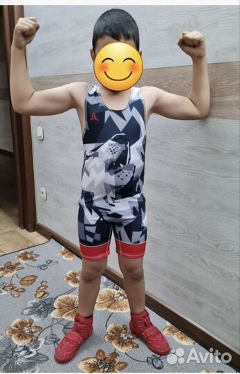 Форма и борцовки для борьбы 7-9 лет