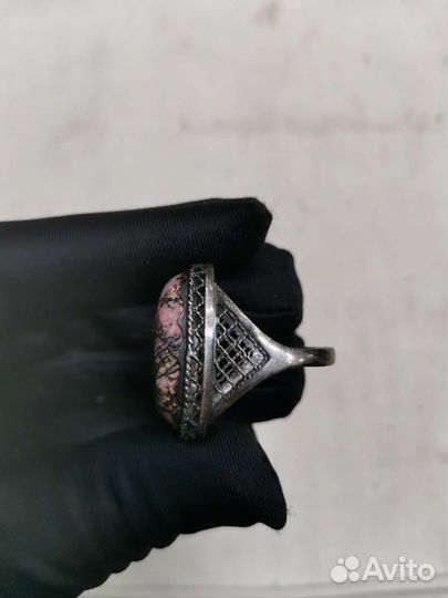 Кольцо старинное бижутерия до 1917г 19,5 мм (Ч)