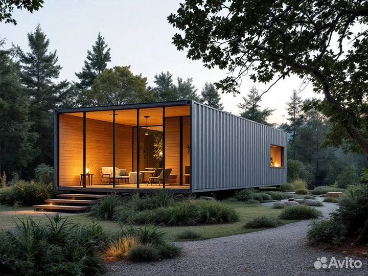 Модульный дом из морского контейнера