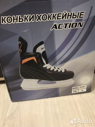 Коньки хоккейные детские 34 размер