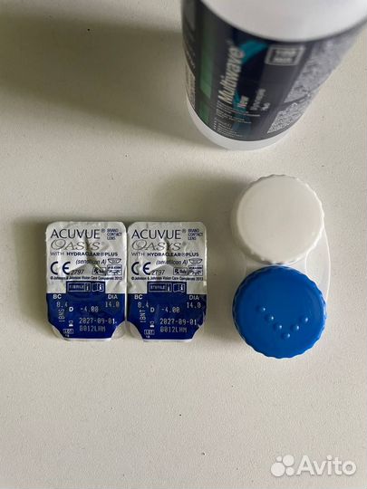 Продам пару линз Acuvue Oasis на -4