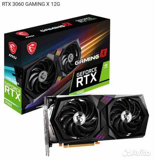 Видеокарта MSI nVidia GeForce RTX 3060 Gaming X GD