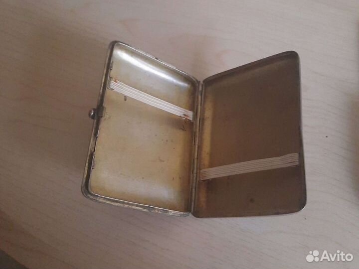 Портсигар серебряный
