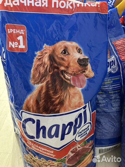 Корм для собак chappi 15 кг