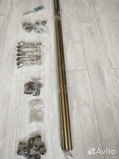 Прочные красивые карнизы для штор двухрядные