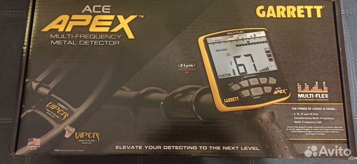 Металлоискатель Garrett ACE Apex 8,5х11 новый