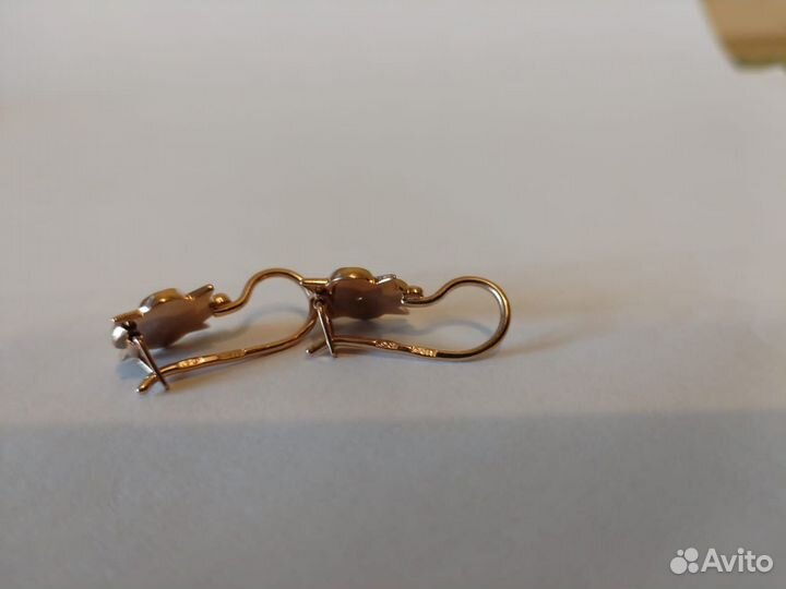 Продам золотые серьги СССР, 583 проба