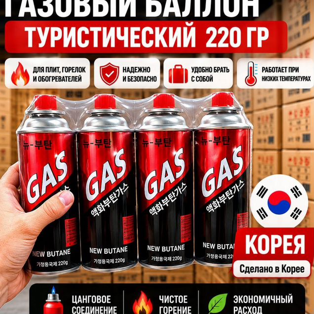 Газовый баллончик туристический