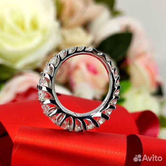 Дизайнерской кольцо с бриллиантами CVD 2.30 карат