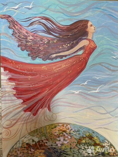 Картина акрилом на холсте 