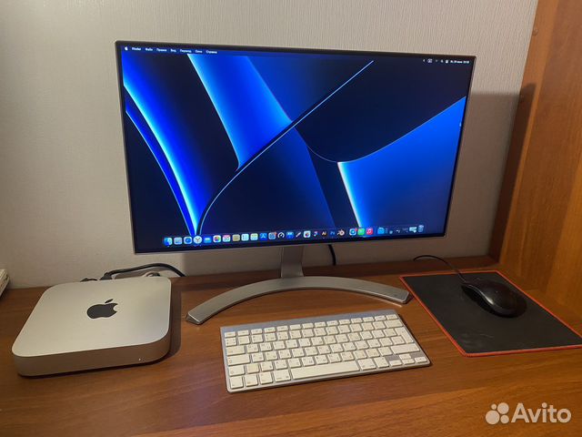 Apple mac mini m1 + монитор