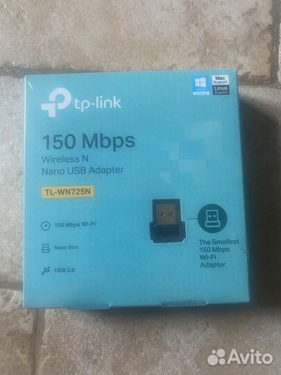 Сетевой адаптер TP-link TL-WN725N N150 USB 2.0