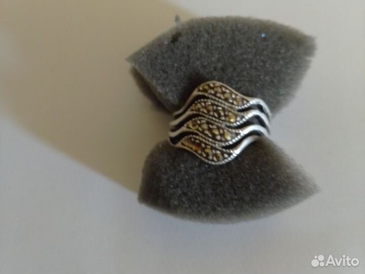 Кольцо,серебро капельное