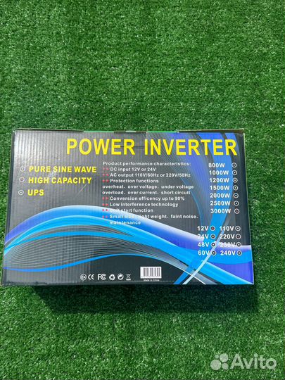 Инвертор 12в в 220в 3000W BT MOD sinus