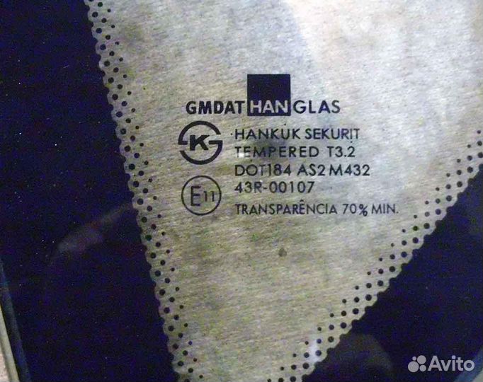 Стекло кузова неподвижное Chevrolet Aveo T200 Хэтч