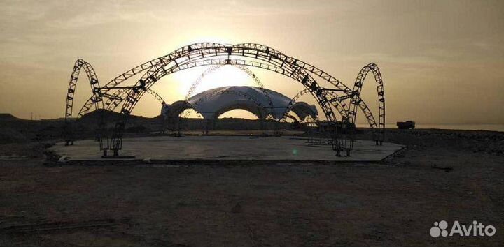 Арочный шатер гексагональ