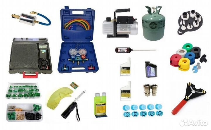 Набор для ручной заправки авто кондиционеров