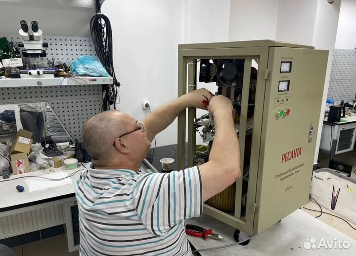 Ремонт стабилизаторов напряжения, ибп. Выезд