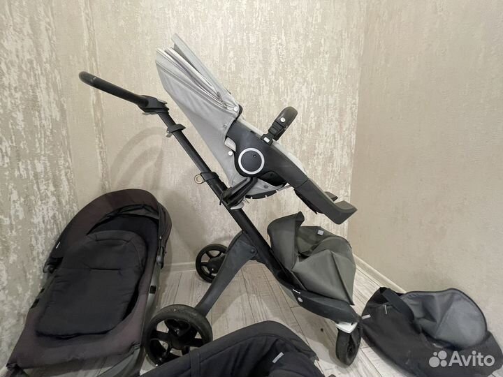 Коляска stokke xplory v6 2 в 1 + люлька + прогулка