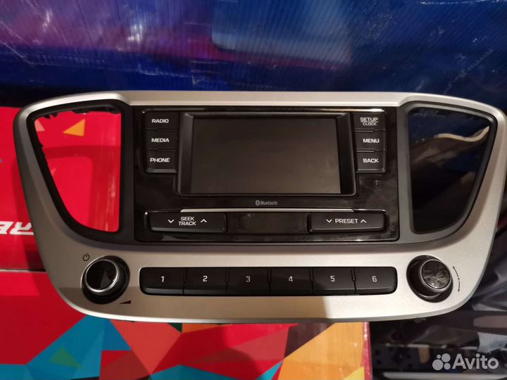 Штатная магнитола на hyundai solaris 2018г