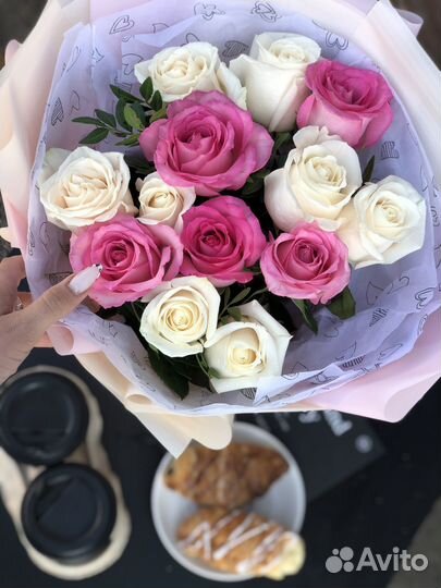 Цветы, кустовые розы, букет роз