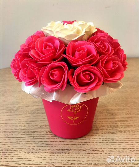 Букет из мыльных роз