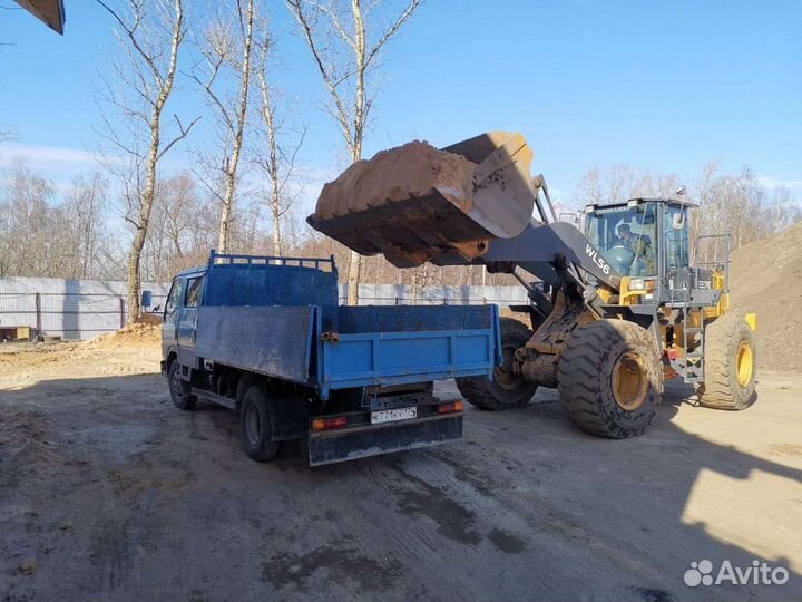 Доставка песка щебня отсева гравия земли услуги са