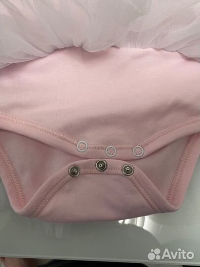 Платье-боди для девочки р.68