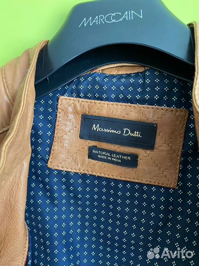 Massimo dutti кожаная куртка - S