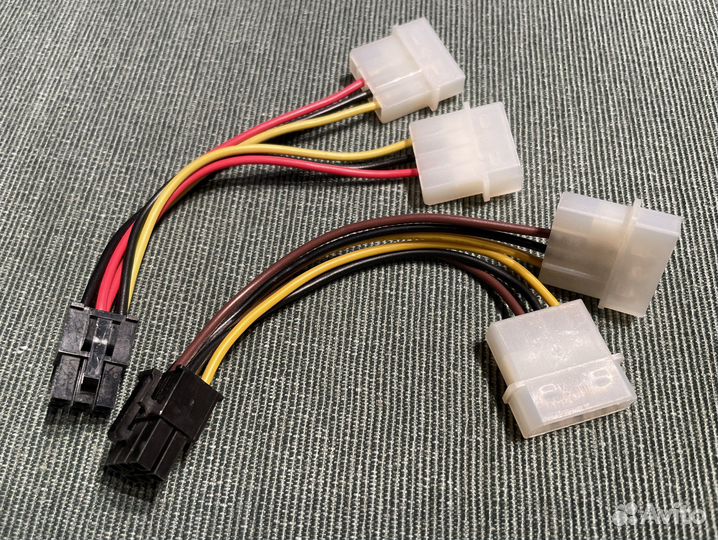Переходник dvi dexp molex SATA video 8 pin