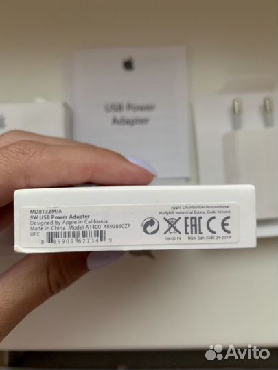 Сетевое зарядное Apple оригинал новое